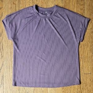 🔥2/$20🔥Purple Ribbed Women's Top Size M
